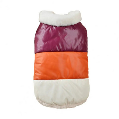 Jauki suņu apģērbi ar kažokādas apkakles saģērbt Pretkrītošs trīs krāsu atbilstošs mājdzīvnieku krekls