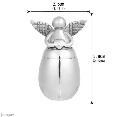 Urne de incinerare din oțel inoxidabil, din oțel inoxidabil, pentru cenușa de animale de companie, poate fi gravată Suport pentru cenușă memorială