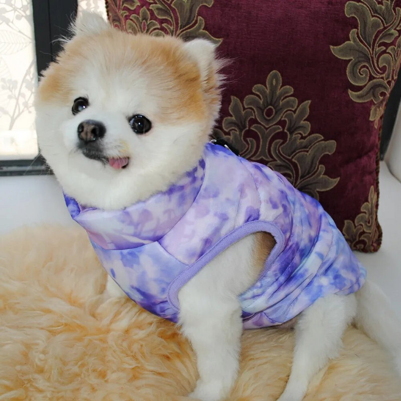 Ζεστά ρούχα για σκύλους κατοικίδιων ζώων Χειμερινό αδιάβροχο γιλέκο για κουτάβια Μικρά σκυλιά Γάτα με βαμβακερή επένδυση Αμάνικο παλτό Yorks Chiwawa