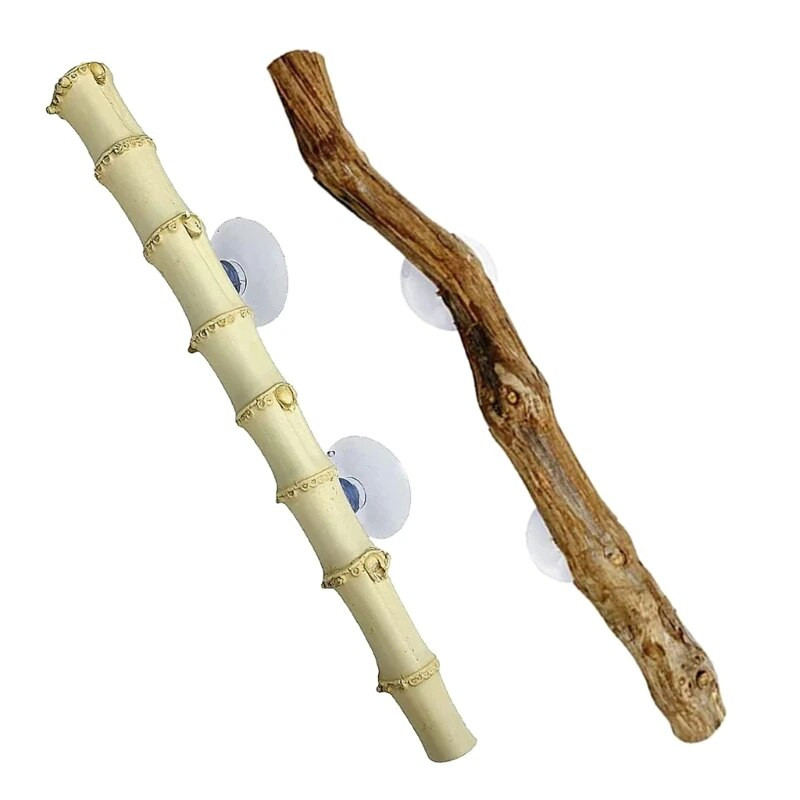 Hüllők hegymászó szőlő / bambusz terrárium növény dekoráció tapadókorongokkal