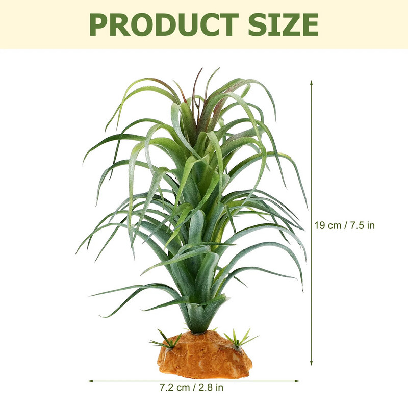 Szimulációs növény beltéri dekoráció hüllők terrárium akvárium kárpitok díszítése hamis növények hüllők számára