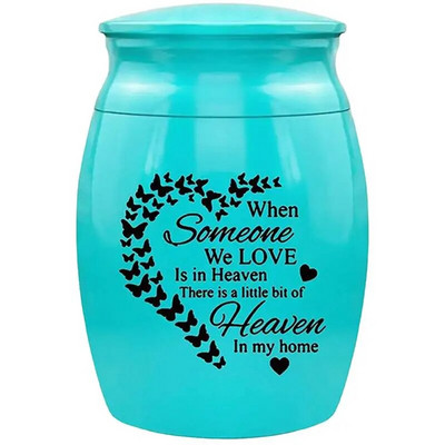 Κουμπί από ανοξείδωτο χάλυβα Σφραγισμένο δοχείο αποθήκευσης στάχτης Αναμνηστικό δοχείο για στάχτη Τοποθέτηση στάχτης κατοικίδιων ζώων, Κουτί Comfort Box Funeral Life Box Urn