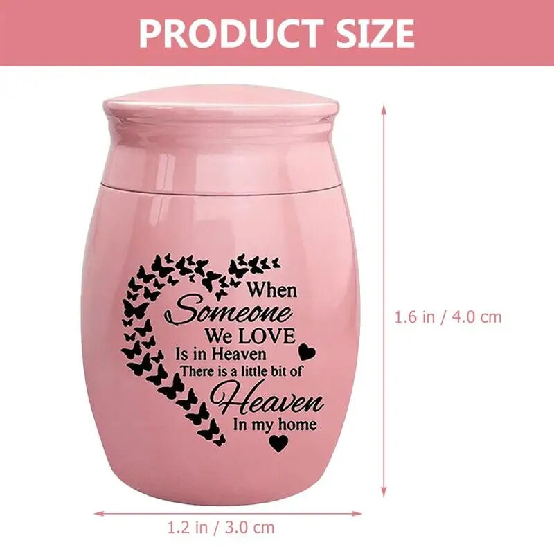 Κουμπί από ανοξείδωτο χάλυβα Σφραγισμένο δοχείο αποθήκευσης στάχτης Αναμνηστικό δοχείο για στάχτη Τοποθέτηση στάχτης κατοικίδιων ζώων, Κουτί Comfort Box Funeral Life Box Urn