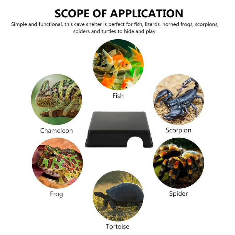 Gmazovi se skrivaju od špilja Dekoracije akvarija Simulacija Staništa kućnih ljubimaca Plastično sklonište Mjesto za sklonište rakova