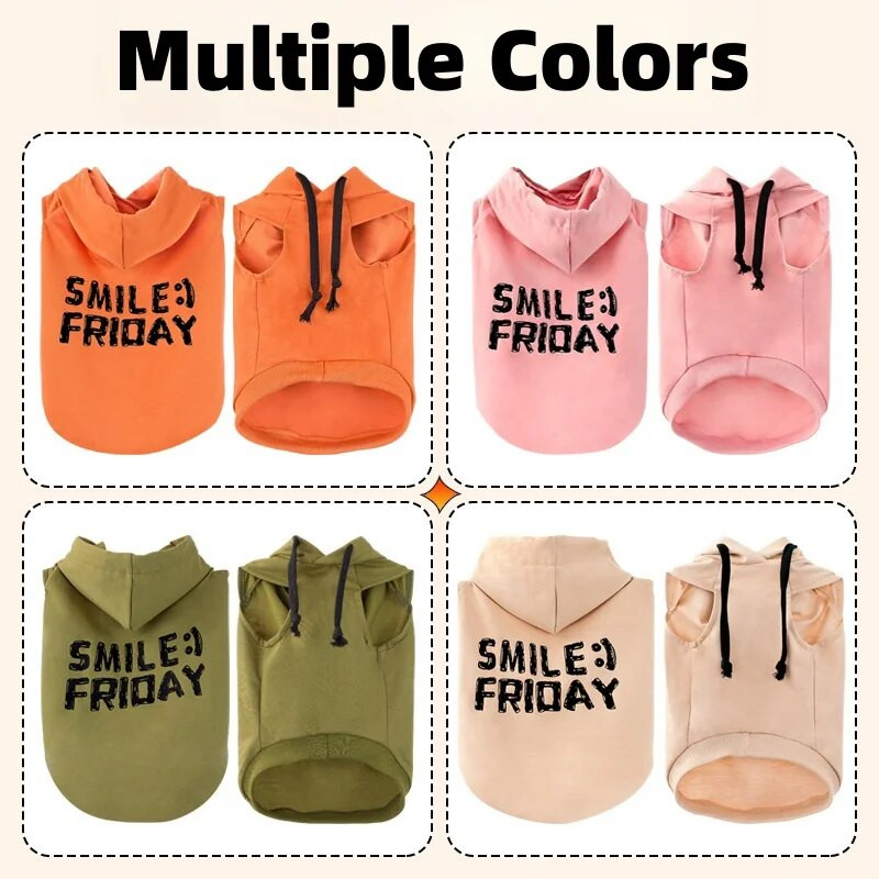 2024 Νέα ρούχα για κατοικίδια μόδα Hot Drawing Can Draw Dog Hoodie Μικρά ρούχα για σκύλους Ρούχα για γάτες Hoodie για κατοικίδια