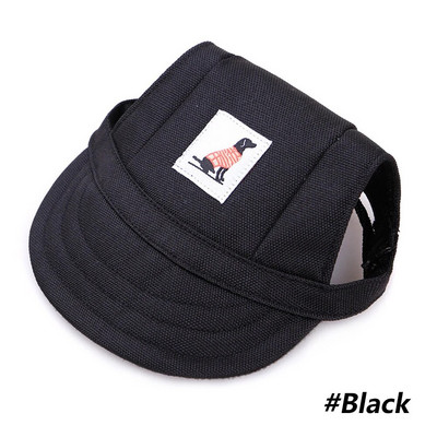 Naminių gyvūnėlių kepurė su skylutėmis ausims Reguliuojama beisbolo kepurė dideliems vidutiniams mažiems šunims Vasarinė kepurė nuo saulės Skrybėlė nuo saulės lauke žygiams gyvūnams skirti produktai