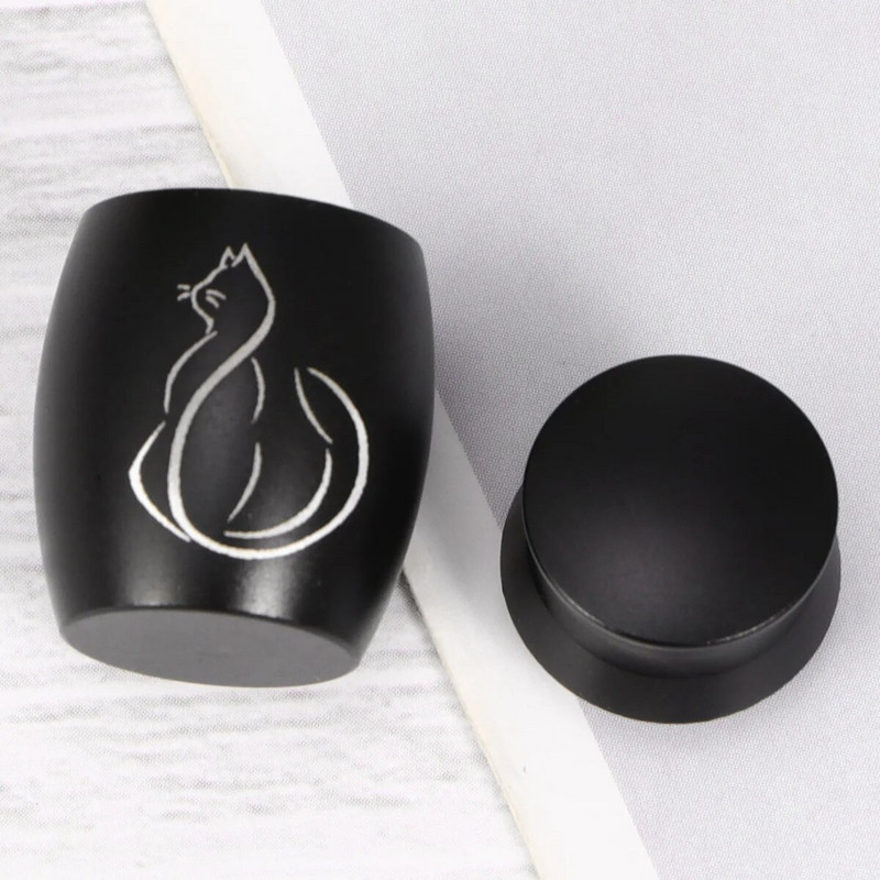 Urna mājdzīvnieku suns bēru kremēšana pelnu kaste zārks nerūsējošā tērauda kaķis metālkeramikas pelnu trauks piemiņas vieta piemiņas lietas apbedīšana