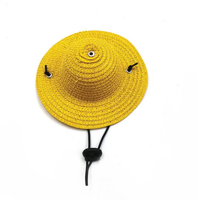 1 db mini kisállatkutyák mexikói szalmakalap Sombrero macska napkalap Beach party kutyák Hawaii kisállat színes kalapok kutyajelmez-kiegészítők