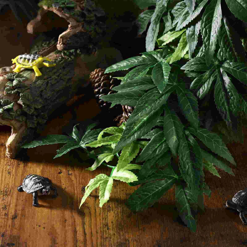 40cm Terrarium Decor Reptile Terrarium Τεχνητά κρεμαστά φυτά Faux Grass Decor Terrarium Plants Γυάλινη διακόσμηση