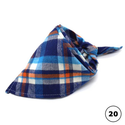 Plaids Kaķis Suns Bandana Mājas kucēns Mīkstas Kokvilnas Bandanas Kabatlakatiņi Šalles Trīsstūrveida pārsēji Aksesuāri kaķēniem kucēniem