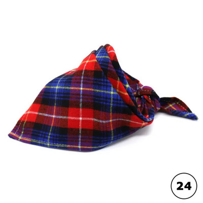 Plaids Kaķis Suns Bandana Mājas kucēns Mīkstas Kokvilnas Bandanas Kabatlakatiņi Šalles Trīsstūrveida pārsēji Aksesuāri kaķēniem kucēniem