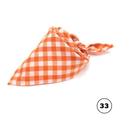 Plaids Kaķis Suns Bandana Mājas kucēns Mīkstas Kokvilnas Bandanas Kabatlakatiņi Šalles Trīsstūrveida pārsēji Aksesuāri kaķēniem kucēniem