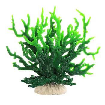 1PC Симулация на аквариум Коралово дърво Коралов риф Риба и подслон за скариди Аквариум Озеленяване Декорации Декорации за дома