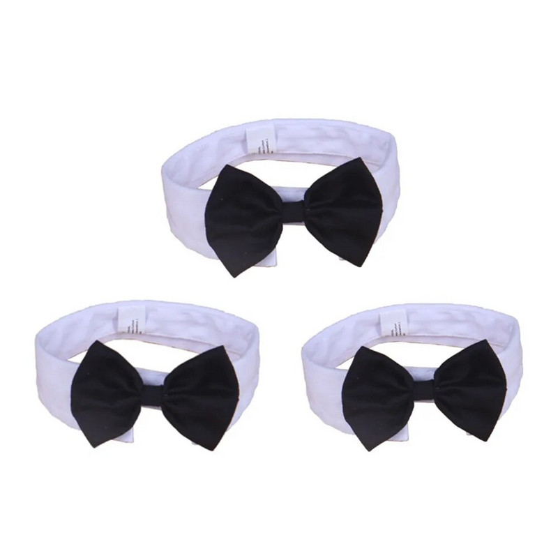 Leptir mašna za mačku Pas Leptir kragna Crna crvena Podesiva ogrlica za smoking za pse Vjenčanje za kućne ljubimce Svečano odijelo za smoking Rođendanski kostim