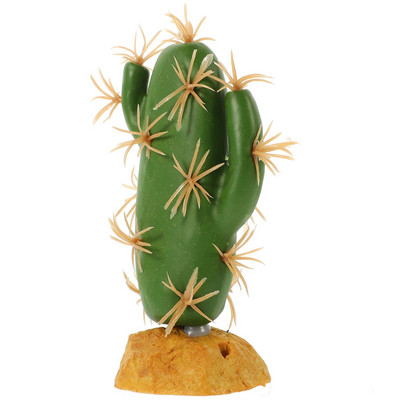 Reptile Tank Plant Reptile Fake Cactus Ornament Hideout Plant Lifelike Cactus ornament