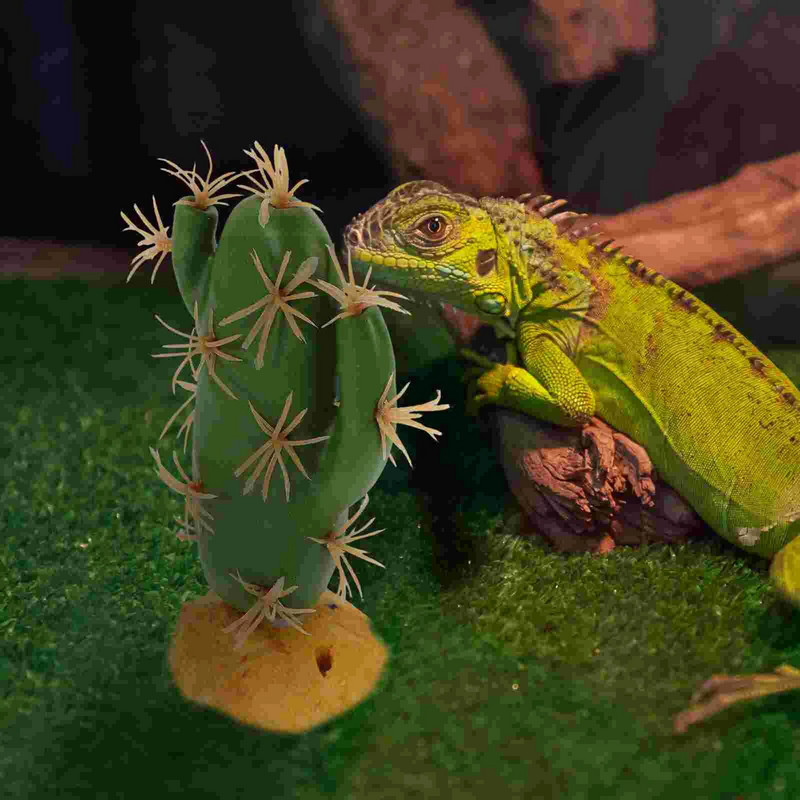 Reptil Tank Biljka Reptil Lažni ukras od kaktusa Skrivena biljka Realističan ukras od kaktusa