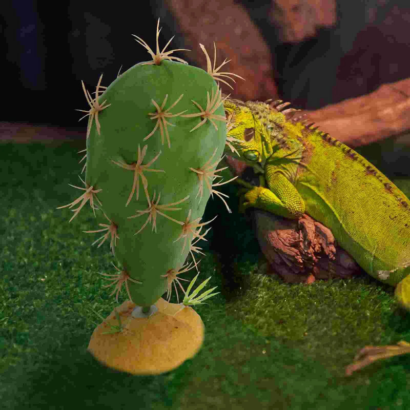 Reptil Tank Biljka Reptil Lažni ukras od kaktusa Skrivena biljka Realističan ukras od kaktusa