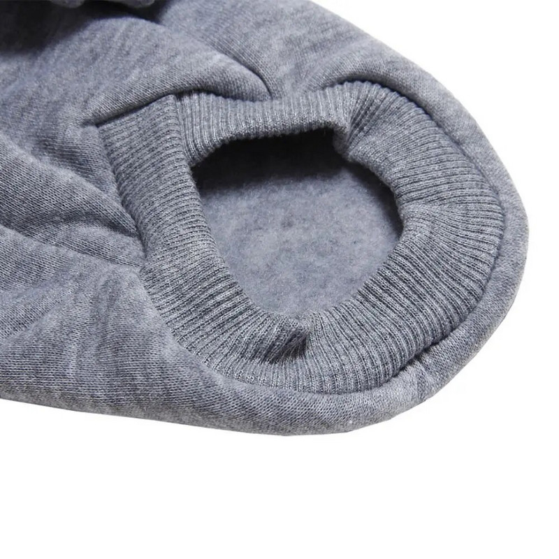 Puha egyszínű kisállat kapucnis pulóver Kényelmes poliészter kutya pulóver Meleg kutya kapucnis kiskutya kabát Téli pulóver