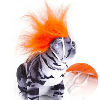 Μοναδικά καλύμματα κεφαλής περούκα γάτας Τεχνητή γούνα Cosplay Headwear με ελαστικό λουρί Διακόσμηση δημιουργικών φωτογραφιών για κατοικίδια Αξεσουάρ