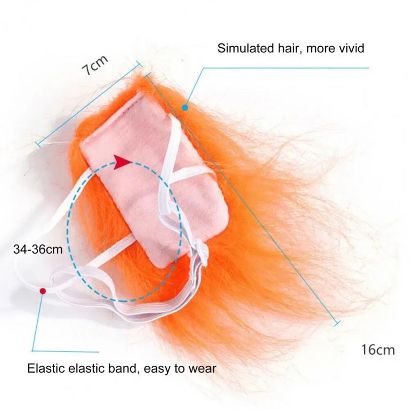 Unikatna mačja perika Pokrivala za glavu Mačje umjetno krzno Cosplay Pokrivala za glavu Dizajn elastične trake Dekoracija Kreativni rekviziti za fotografije kućnih ljubimaca Dodaci