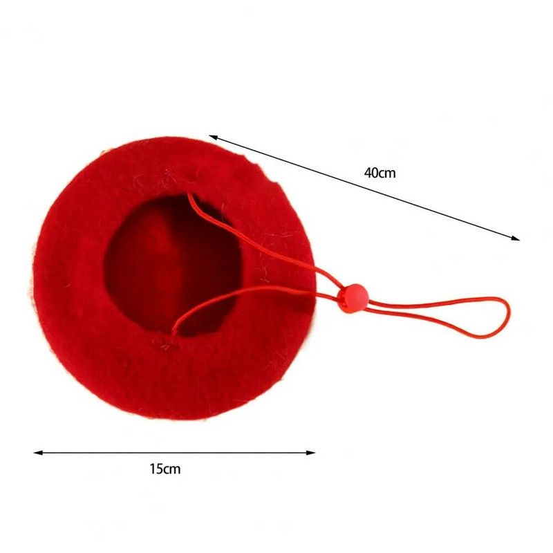 Fotoattēlu rekvizīti Kašmira mājdzīvnieku kucēnu kaķēnu dekorēšana Beretes cepures kaķu aksesuāri