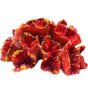 Аквариум Изкуствен корал Растение Цветна смола Орнамент Симулация Нетоксични сладководни соленоводни риби за аквариум Dec