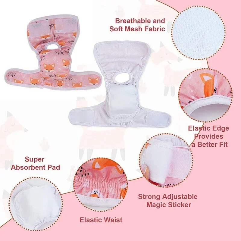 Εσώρουχα για κουτάβι που πλένονται αδιάβροχα επαναχρησιμοποιήσιμα εσώρουχα για έμμηνο ρύση Υγειονομική ασφάλεια Φυσιολογικό παντελόνι