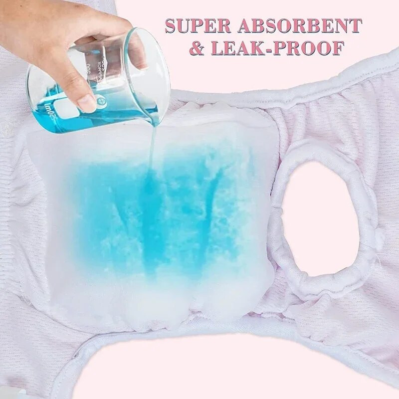 Εσώρουχα για κουτάβι που πλένονται αδιάβροχα επαναχρησιμοποιήσιμα εσώρουχα για έμμηνο ρύση Υγειονομική ασφάλεια Φυσιολογικό παντελόνι