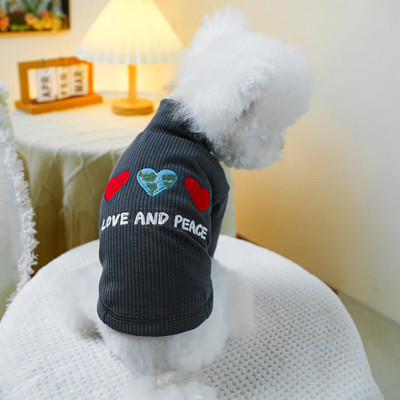 Γκρι κουκούλες για σκύλους με καρδιά, ζεστά ρούχα για κατοικίδια, ζακέτα για κουτάβι, φούτερ για μικρούς και μεσαίους σκύλους, παλτό Dachshund, XS