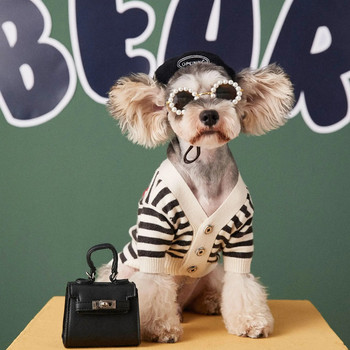 Μόδα πολύχρωμο σκυλί για κατοικίδια, ρυθμιζόμενο μπερέ για μικρά σκυλιά Φωτογραφικά στηρίγματα κουταβιών Αξεσουάρ σκύλου με καπέλο Διακοσμητικό καπέλο δώρο
