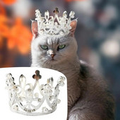 Lemmiklooma peakatted Armas Cosplay Mini sünnipäeva pulmamüts Juuksekrooni fotograafia rekvisiidid Kassi koerte tarvikud Gatos Mänguasjad Mascotas