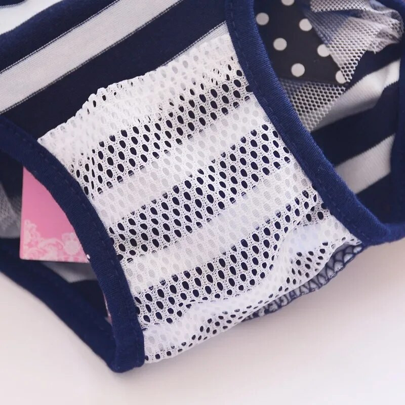 Χαριτωμένο Pet Dog ριγέ παντελόνι υγιεινής φυσιολογίας παντελόνι εποχής για κουτάβι Γυναικεία υπέροχα εσώρουχα για κατοικίδια