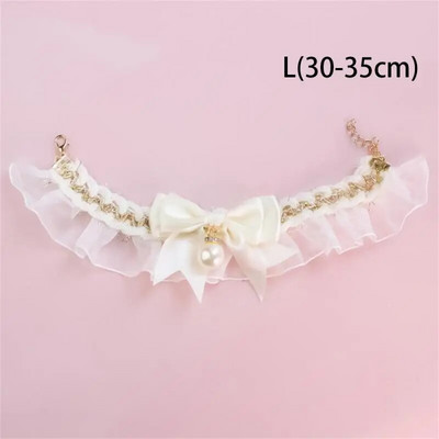 Ogrlica za mačke slatka čipkasta mašna za kućne ljubimce, psa za mačke, podesiva ogrlica za mačke, nakit, Sweet neck, ukrasni dodaci za kućne ljubimce Potrepštine za kućne ljubimce