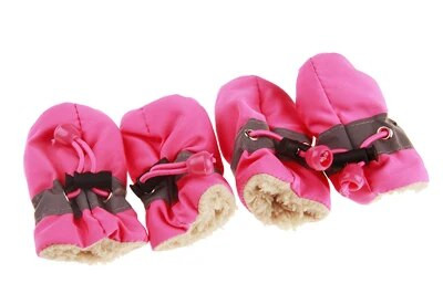 4 tk/komplekt Talvine helkur Paks soojad lemmikloomajalatsid koerad lumesaapad libisemisvastased jalanõud väikestele koertele kassidele Chihuahua Yorkie