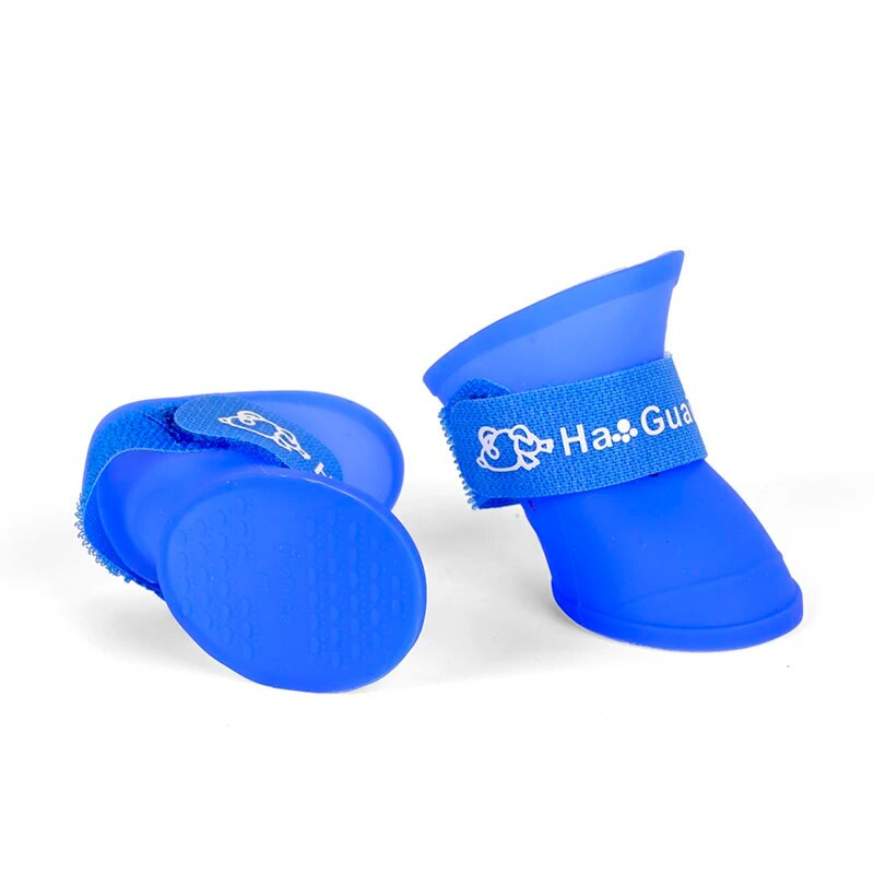 4 tk/komplekt Koerad Kingad Kommid Värvid Kummi Veekindlad Pehmed Lemmiklooma vihmasaapad Kutsikatele Kassidele S/M/L