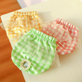 Χαριτωμένο παντελόνι με δαντέλα για φυσιολογικό εμμηνορροϊκό υγιεινό, επαναχρησιμοποιούμενες πάνες υγιεινής Doggie που πλένονται Γυναικεία σορτς για σκύλους Εσώρουχα