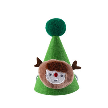 Γάτα κατοικίδιο ζώο Teddy Dog καπέλο γενεθλίων Στερεοφωνικό καπέλο μπάλα μπάλα h Κούκλα κινουμένων σχεδίων Χριστουγεννιάτικο καπέλο