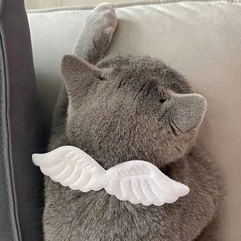 MPK Angel Wings Collar Cat Cute αξεσουάρ γάτας σε επιλογές λευκού & ροζ 3 Διαθέσιμα μεγέθη