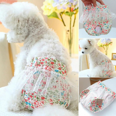 Dog Diapers Washable Leak-proof Dog Physiological Pants Comfortable Pet Panties for Menstrual Diapers Breathable Cotton for Pets