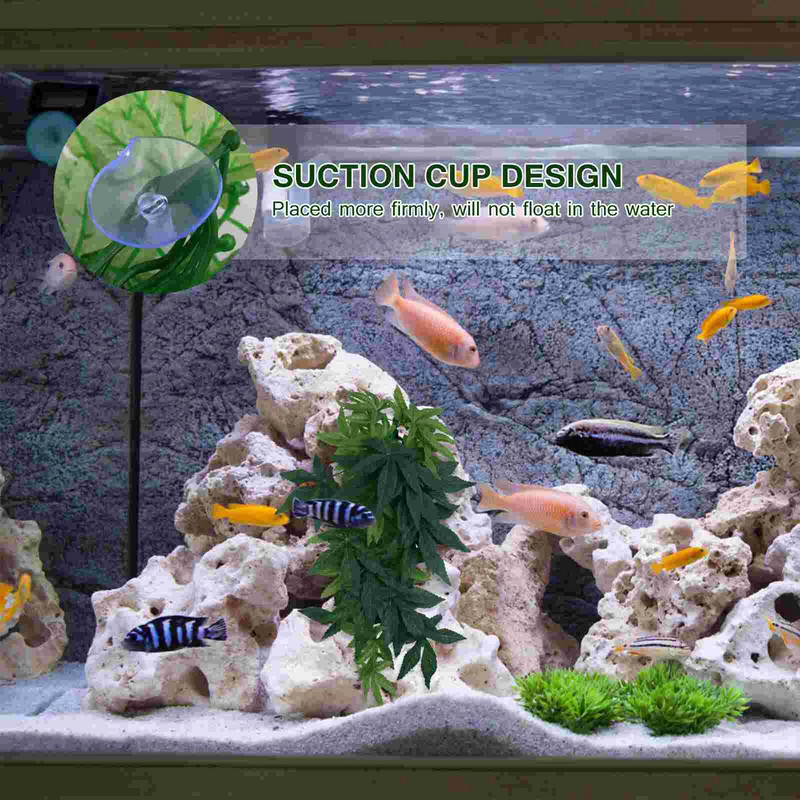 40cm Terrarium Decor Reptile Terrarium Τεχνητά κρεμαστά φυτά Faux Grass Decor Terrarium Plants Γυάλινη διακόσμηση