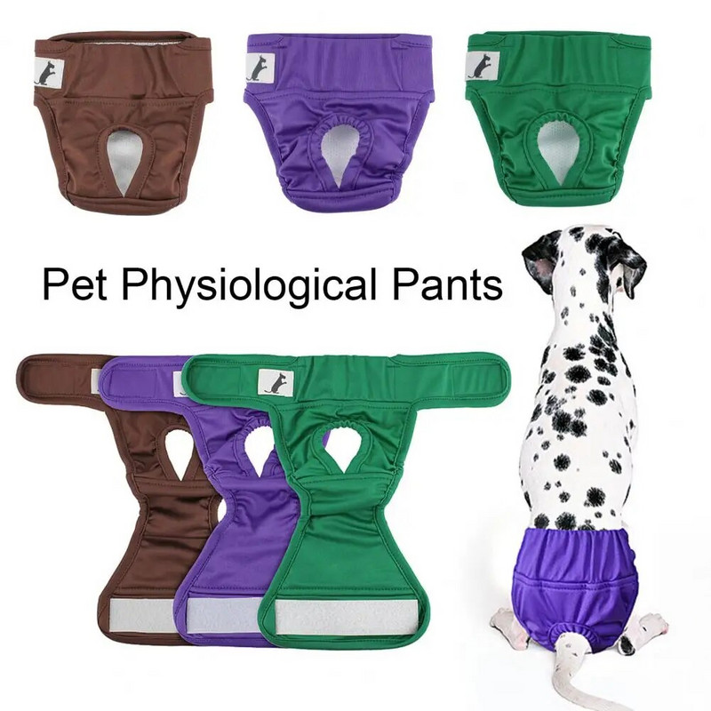 Pet Physiological Pants Πάνα για σκύλους επαναχρησιμοποιήσιμη ταινία στερέωσης Άνετη στεγανή εμμηνορροϊκή πάνα κατοικίδιων ζώων