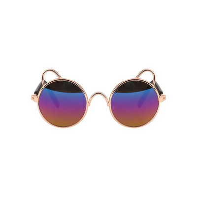 Smieklīgi vintage krāsaini kaķu kostīmi Saulesbrilles Saģērbt kaķēnu suņa acis, valkāt aizsargātas brilles maziem mājdzīvniekiem Fotogrāfijas Aksesuāri