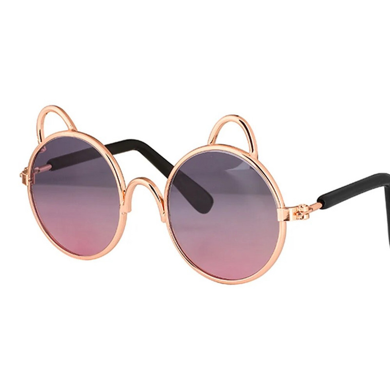 Smiješni starinski šareni mačji kostim Sunčane naočale Prerušiti se Mače Pas Nosite oči Zaštitne naočale za male kućne ljubimce Fotografije Dodaci