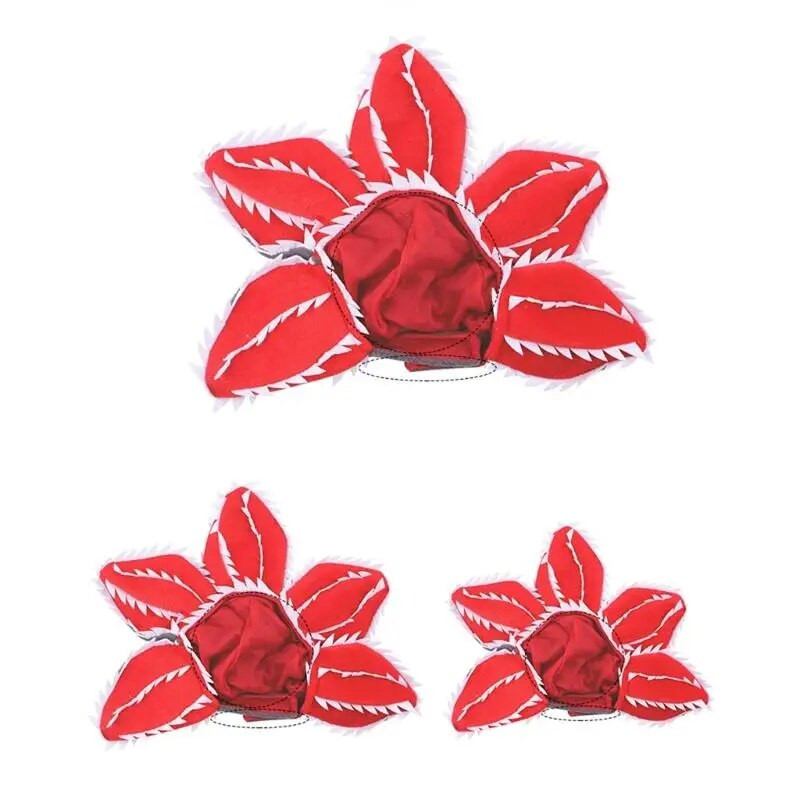 Smiješna mačja kapa Demogorgon Kostim zastrašujuće cvijeće Rođendanski dodaci za kućne ljubimce Pribor za slatke kućne ljubimce Podesiva naljepnica