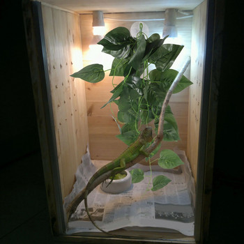 Crawler Simulation Plant Fake Planta Reptile Plants Διακοσμήσεις ενυδρείου Light House για σπίτι τεχνητό στολίδι Πλαστικό σπήλαιο