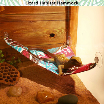 Reptile Hammocks Lizard Recliner με γάντζους Τριγωνικό κρεμαστό δίχτυ για Chameleon Gecko Bearded Dragons Lizards Anoles