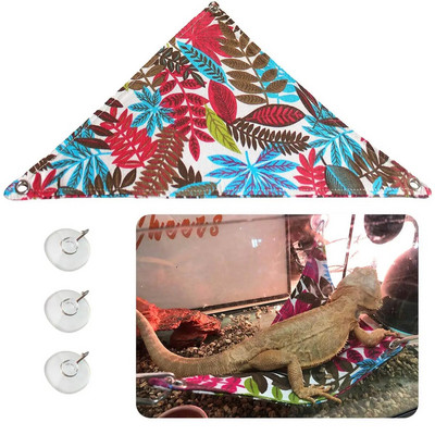 Reptile Hammocks Lizard Recliner με γάντζους Τριγωνικό κρεμαστό δίχτυ για Chameleon Gecko Bearded Dragons Lizards Anoles