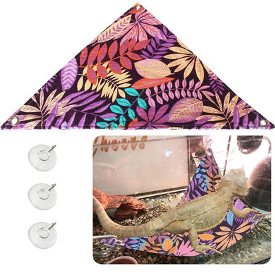 Reptile Hammocks Lizard Recliner με γάντζους Τριγωνικό κρεμαστό δίχτυ για Chameleon Gecko Bearded Dragons Lizards Anoles