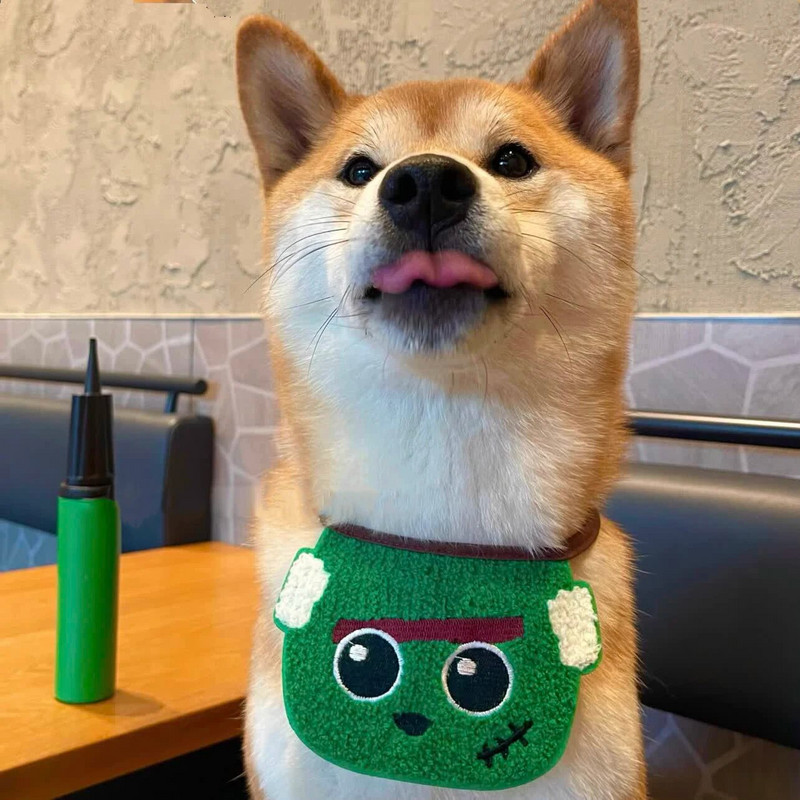 Oprsnica za kućne ljubimce Noć vještica Crtić Mačka Pas Oprsnica Zabava Smiješni Saliva Ručnik Šal Dodaci za kućne ljubimce