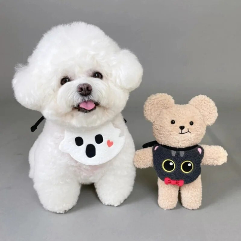 Oprsnica za kućne ljubimce Noć vještica Crtić Mačka Pas Oprsnica Zabava Smiješni Saliva Ručnik Šal Dodaci za kućne ljubimce